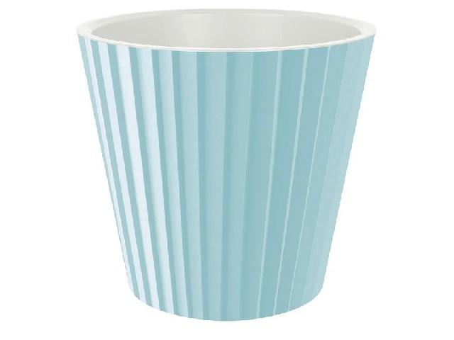 Горшок для цветов InGreen Sand  D190мм, 3,3л c дренажной вставкой небесный